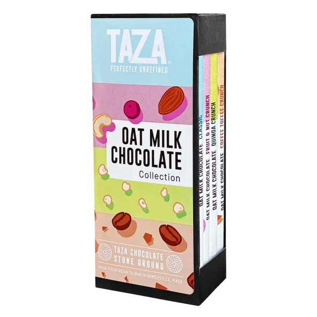 Taza Oat Milk cofanetto cioccolato avena senza latte 4 barrette 284 g