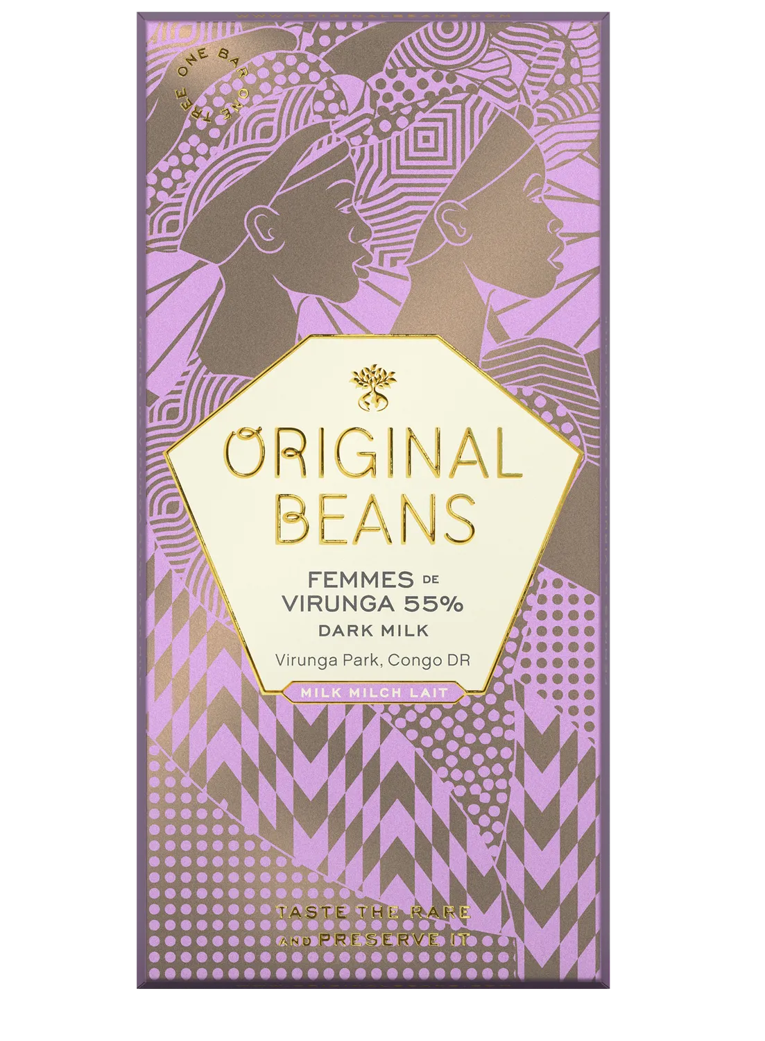 Original Beans Femmes de Virunga 55% tavoletta latte 70g