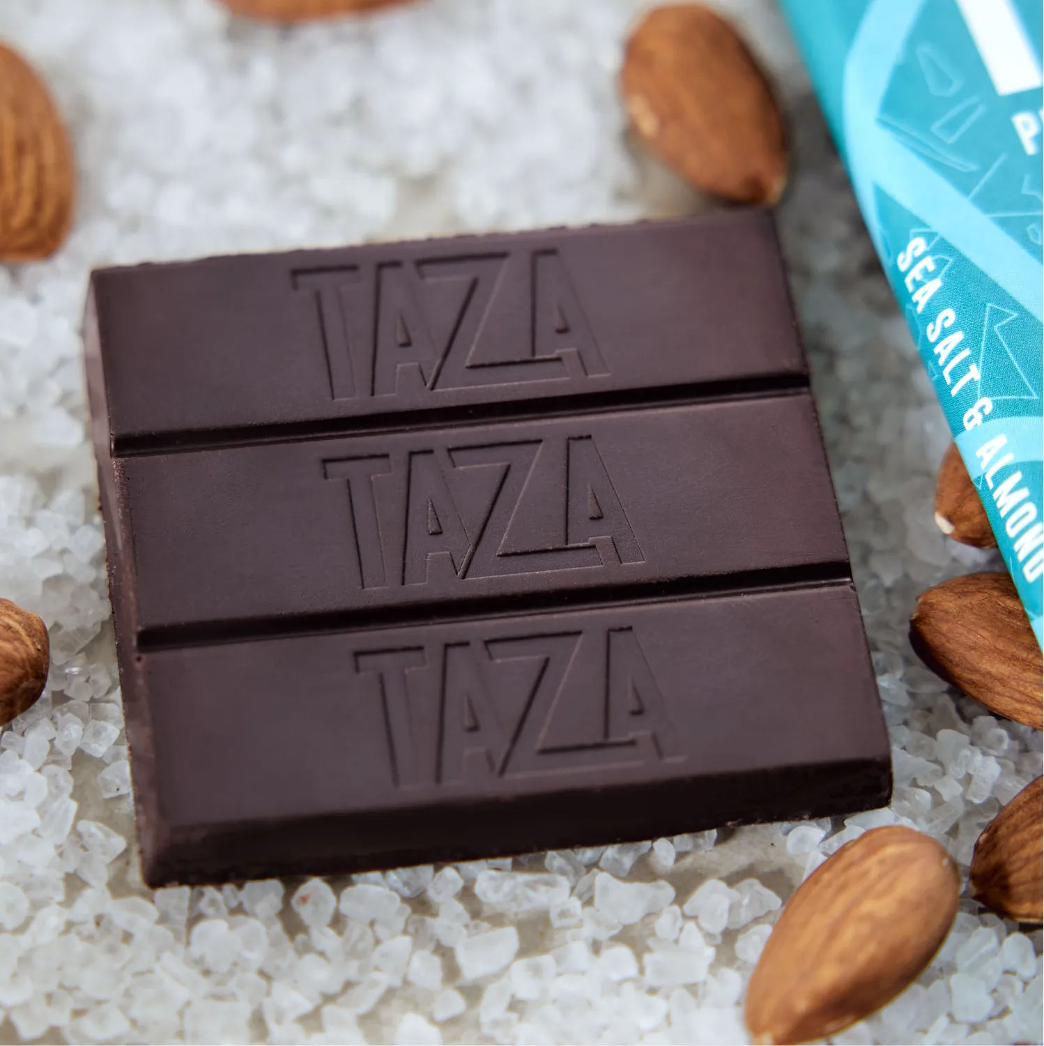 Taza Sea Salt Almond barretta fondente 80% 70 g