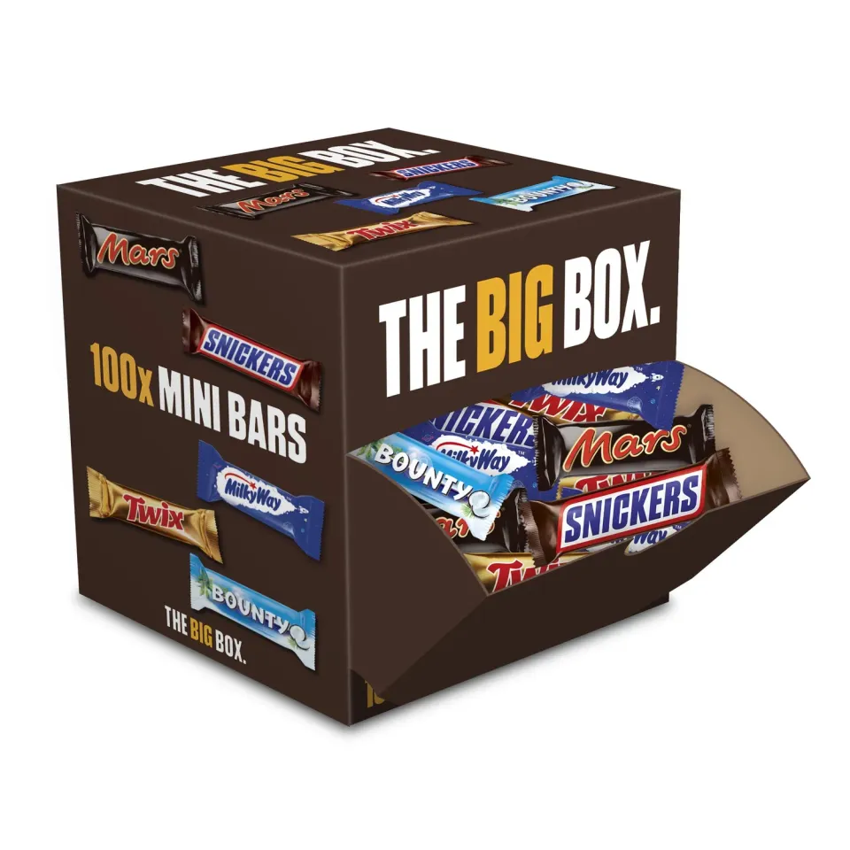 Mars Mixed Minis assortimento cioccolato 100 barrette 1900 g