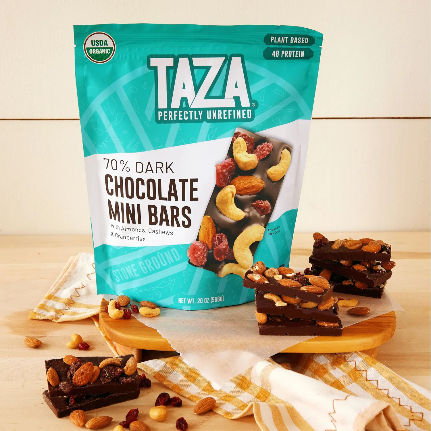 Taza 70% Dark Mini Bars sacchetto 567 g snack