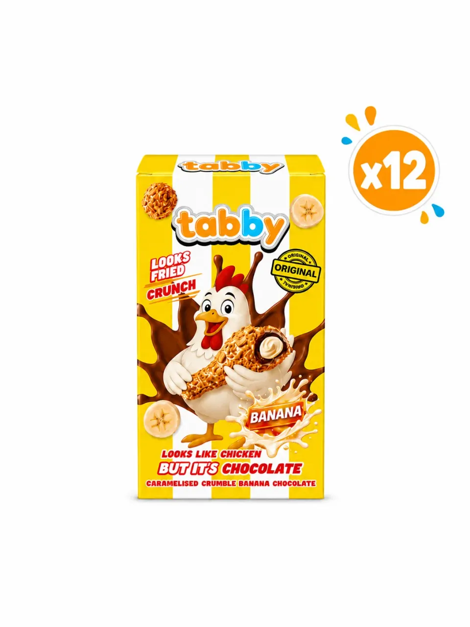 Tabby Drumstick Banana cioccolato 12x50g banana