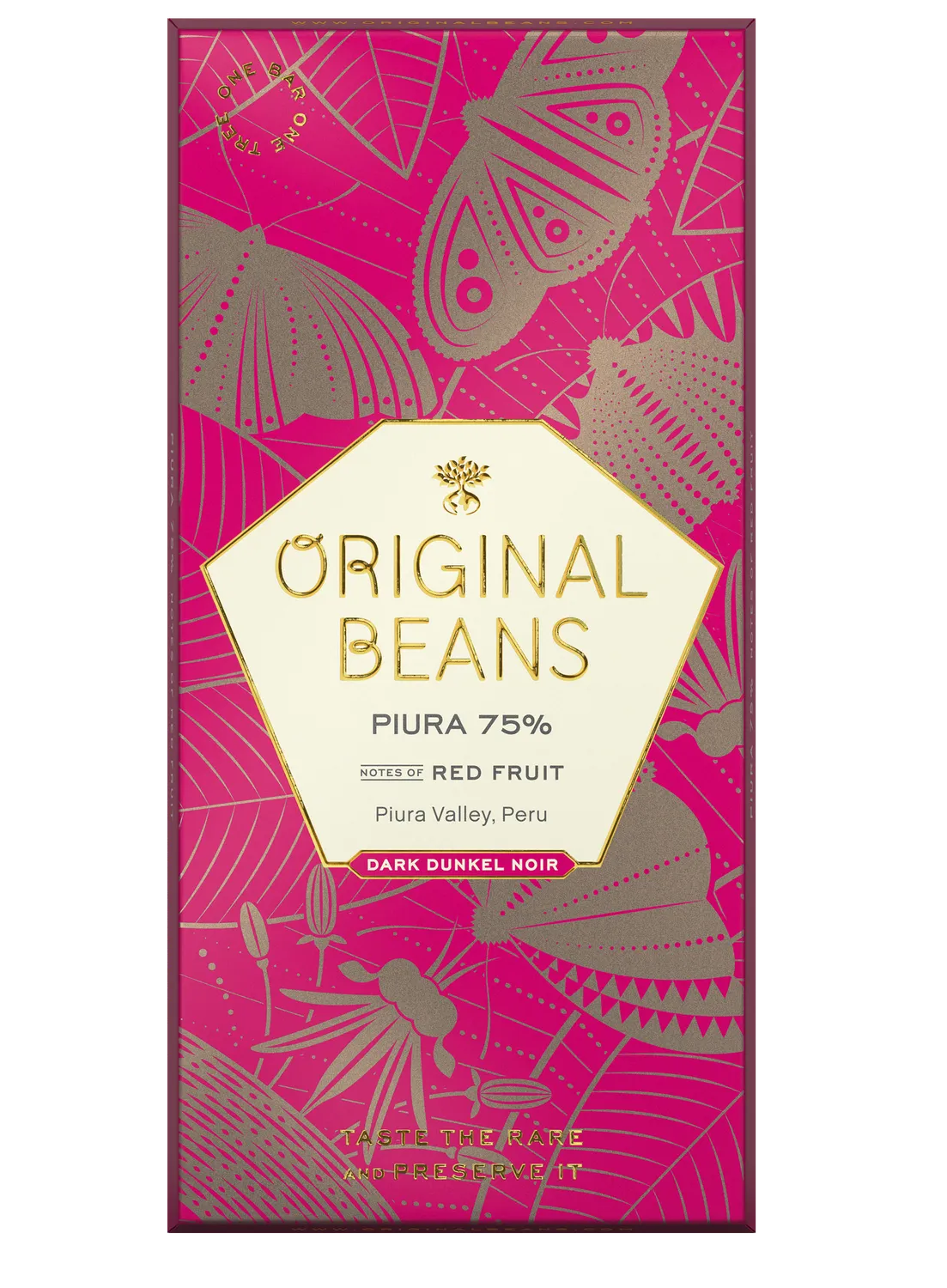 Original Beans Piura 75% tavoletta fondente 70g fruttata