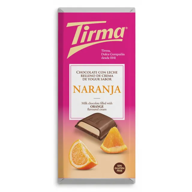 Tirma Tavoletta cioccolato latte yogurt arancia 103g
