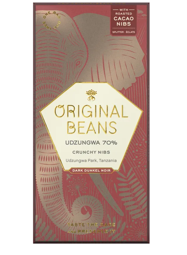 Original Beans Udzungwa 70% tavoletta fondente 70g arancia
