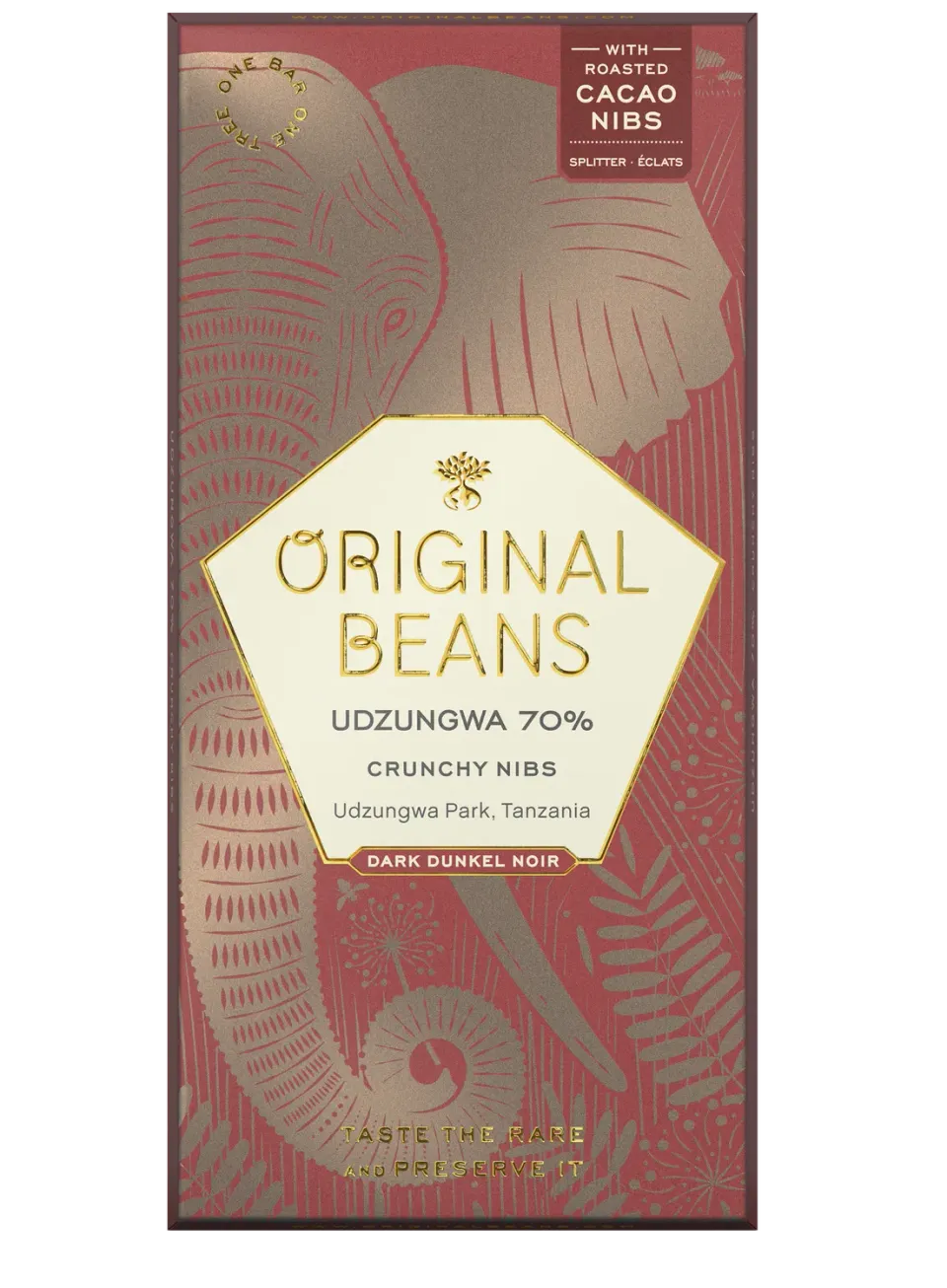 Original Beans Udzungwa 70% tavoletta fondente 70g arancia