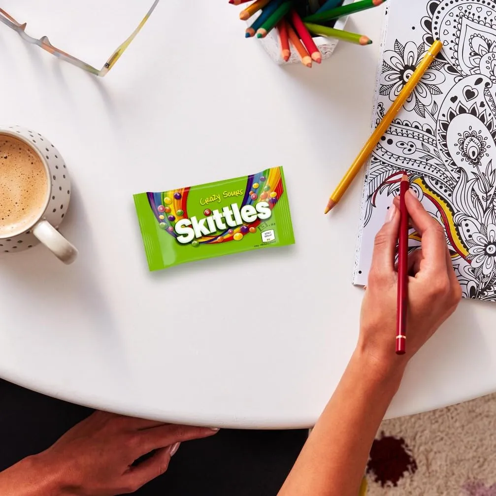 Mars Skittles Crazy Sours Caramelle 14x38g gusto aspro